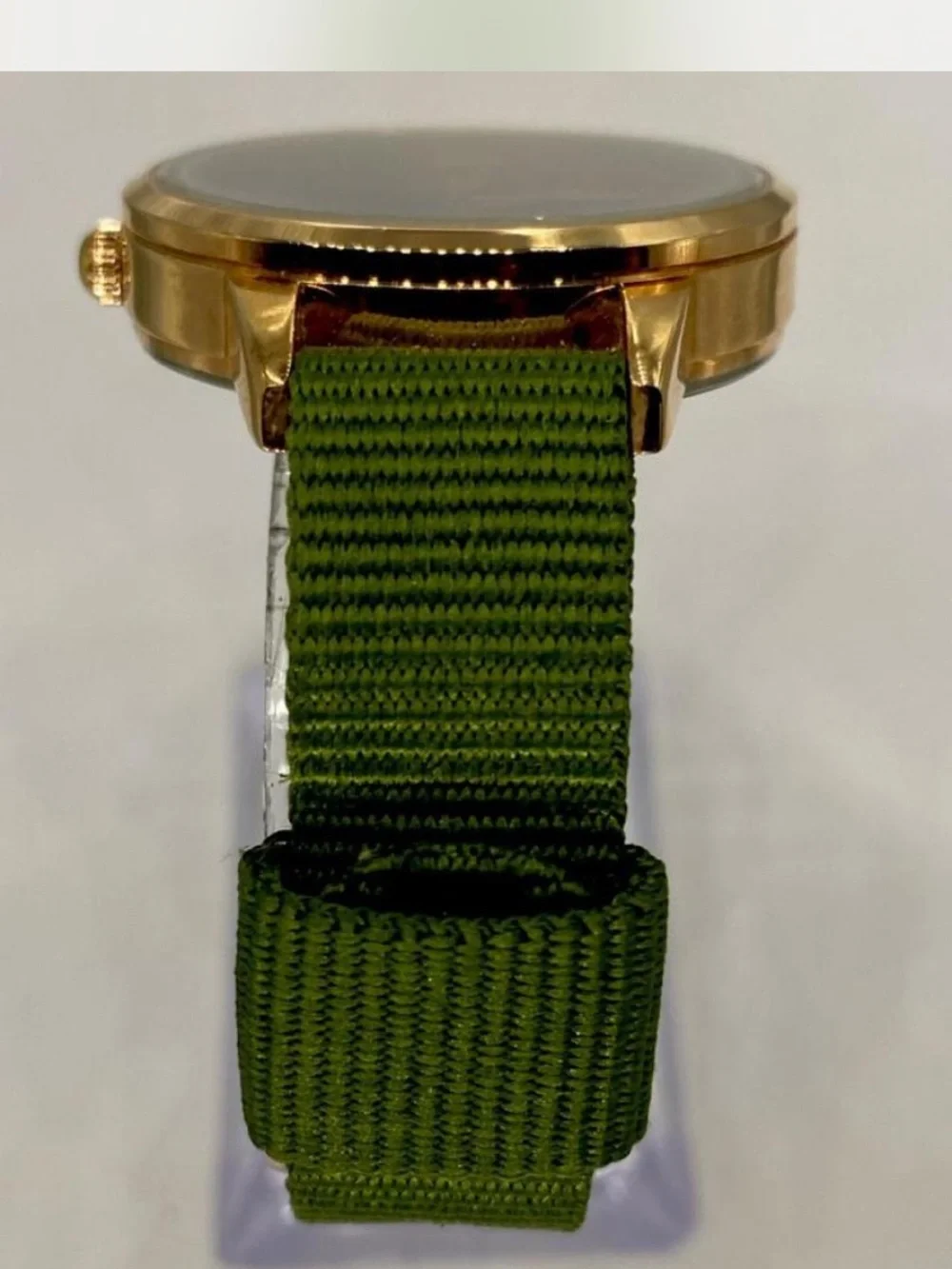 Men’s ^^^Brigada  *** Gold-Tone Watch /  Hunter green Dial *** Olive Green Strap